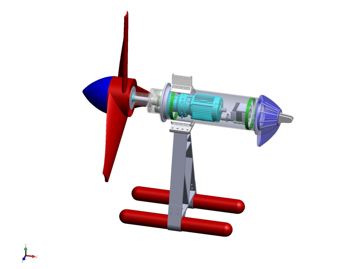 SNMREC Small-scale Experimental Research Ocean Current Turbine
